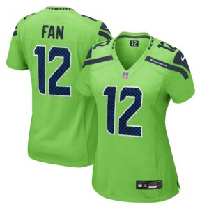 Women's Seattle Seahawks 12th Fan Nike Neon Green Game Jersey