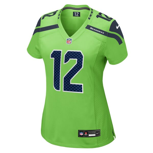 Women’s Seattle Seahawks 12th Fan Nike Neon Green Game Jersey