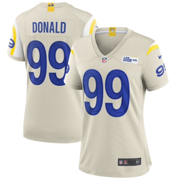 Women’s Los Angeles Rams Aaron Donald Nike Bone Player Game Jersey