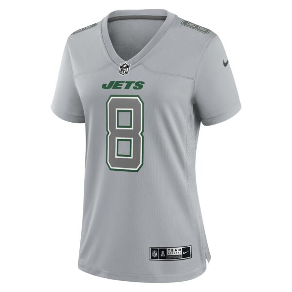 Women’s New York Jets Aaron Rodgers Nike Heather Gray Atmosphere Fashion Game Jersey