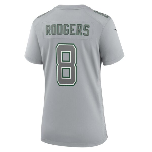 Women’s New York Jets Aaron Rodgers Nike Heather Gray Atmosphere Fashion Game Jersey