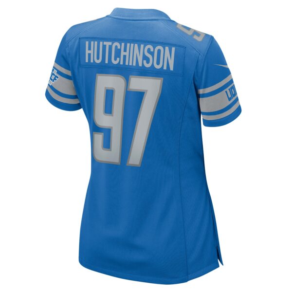 Women’s Detroit Lions Aidan Hutchinson Nike Blue Game Jersey