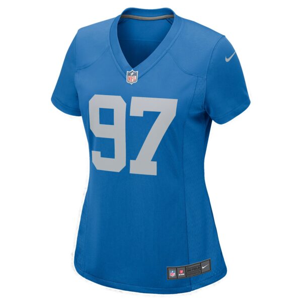 Women’s Detroit Lions Aidan Hutchinson Nike Blue Player Jersey