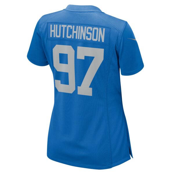 Women’s Detroit Lions Aidan Hutchinson Nike Blue Player Jersey