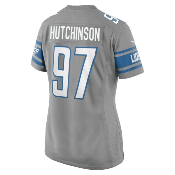 Women’s Detroit Lions Aidan Hutchinson Nike Silver Game Jersey