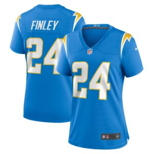 Women's Los Angeles Chargers AJ Finley Nike Powder Blue Team Game Jersey