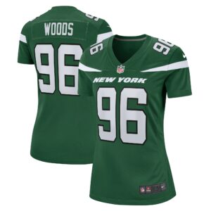 Women's New York Jets Al Woods Nike Gotham Green Game Jersey