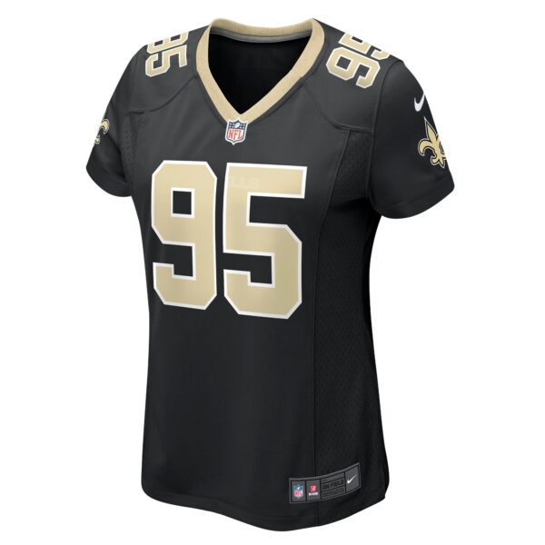 Women’s New Orleans Saints Albert Huggins Nike Black Player Game Jersey