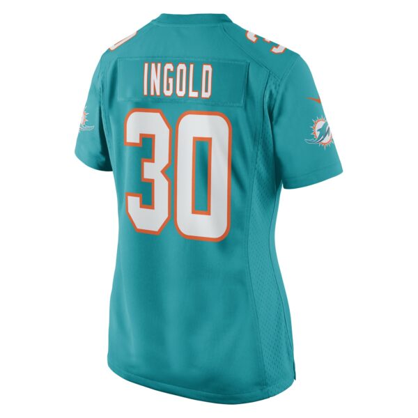 Women’s Miami Dolphins Alec Ingold Nike Aqua Game Player Jersey