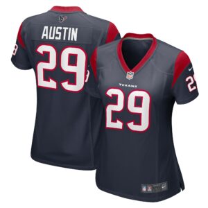 Women's Houston Texans Alex Austin Nike Navy Team Game Jersey