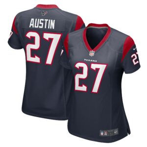 Women's Houston Texans Alex Austin Nike Navy Team Game Jersey