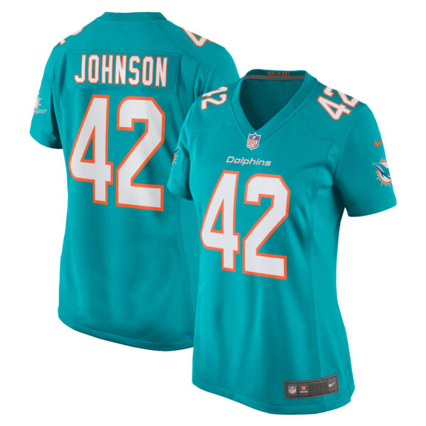 Women’s Miami Dolphins Alexander Johnson Nike Aqua Game Jersey