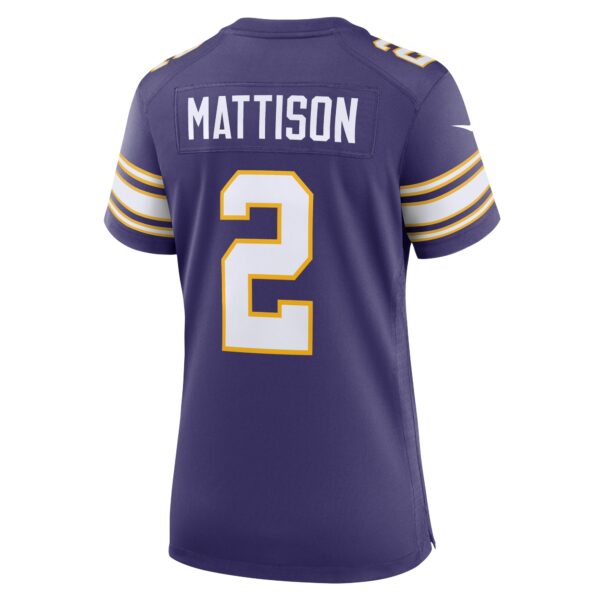 Women’s Minnesota Vikings Alexander Mattison Nike Purple Classic Player Game Jersey