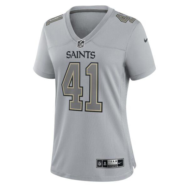 Women’s New Orleans Saints Alvin Kamara Nike Gray Atmosphere Fashion Game Jersey