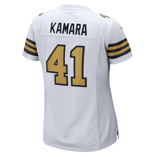 Women’s New Orleans Saints Alvin Kamara Nike White Alternate Game Jersey