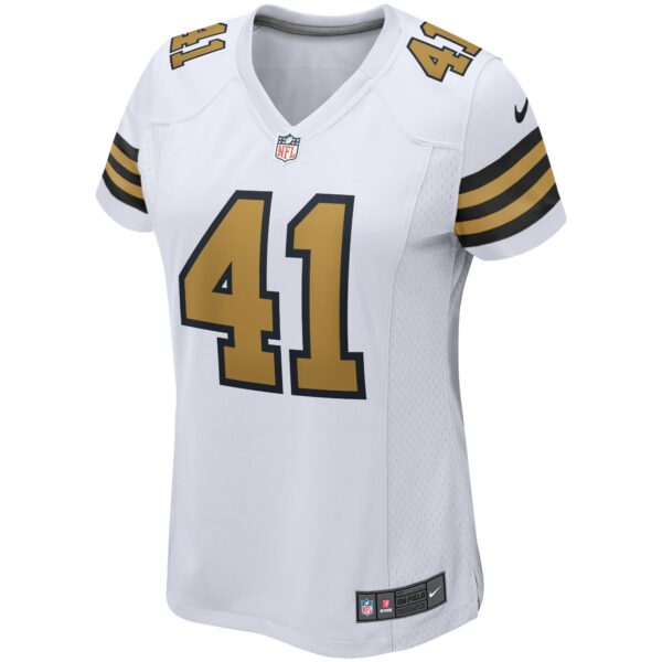 Women’s New Orleans Saints Alvin Kamara Nike White Alternate Game Player Jersey