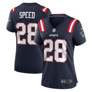 Women's New England Patriots Ameer Speed Nike Navy Team Game Jersey