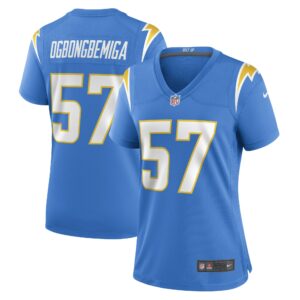 Women's Los Angeles Chargers Amen Ogbongbemiga Nike Powder Blue Game Player Jersey