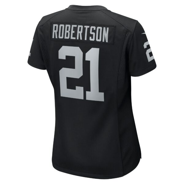 Women’s Las Vegas Raiders Amik Robertson Nike Black Team Game Jersey