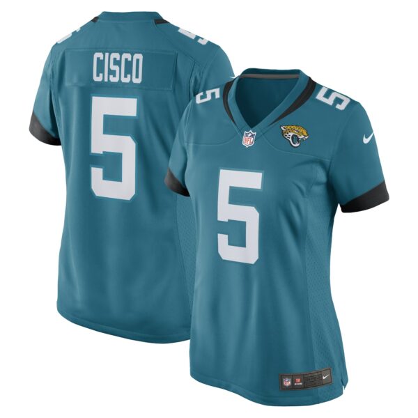 Women’s Jacksonville Jaguars Andre Cisco Nike Teal Game Player Jersey