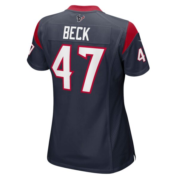 Women’s Houston Texans Andrew Beck Nike Navy Team Game Jersey