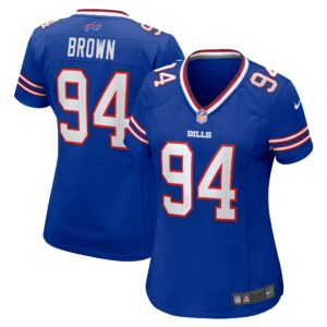 Women's Buffalo Bills Andrew Brown Nike Royal Game Jersey