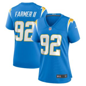 Women's Los Angeles Chargers Andrew Farmer Nike Powder Blue Team Game Jersey