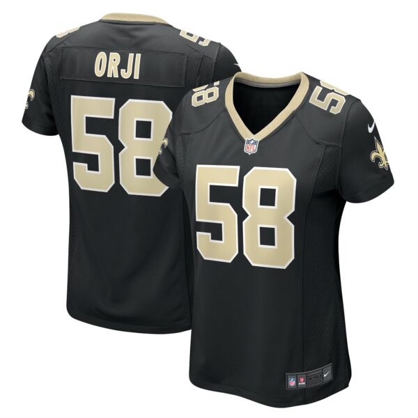 Women’s New Orleans Saints Anfernee Orji Nike Black Team Game Jersey