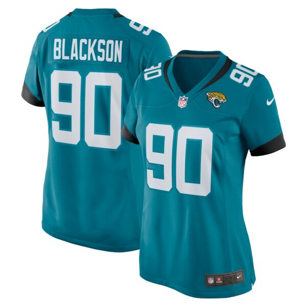 Women’s Jacksonville Jaguars Angelo Blackson Nike Teal Team Game Jersey