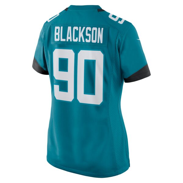 Women’s Jacksonville Jaguars Angelo Blackson Nike Teal Team Game Jersey