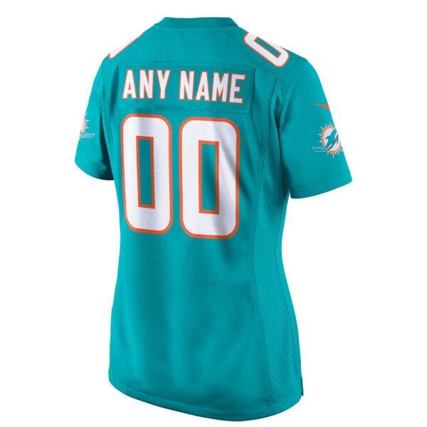 Women’s Nike Aqua Miami Dolphins Custom Game Jersey