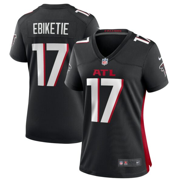 Women’s Atlanta Falcons Arnold Ebiketie Nike Black Team Game Jersey