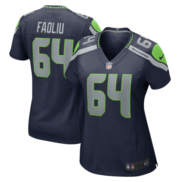 Women’s Seattle Seahawks Austin Faoliu Nike College Navy Game Jersey