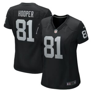 Women's Las Vegas Raiders Austin Hooper Nike Black Team Game Jersey