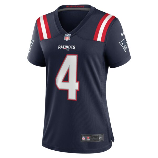 Women’s New England Patriots Bailey Zappe Nike Navy Game Player Jersey