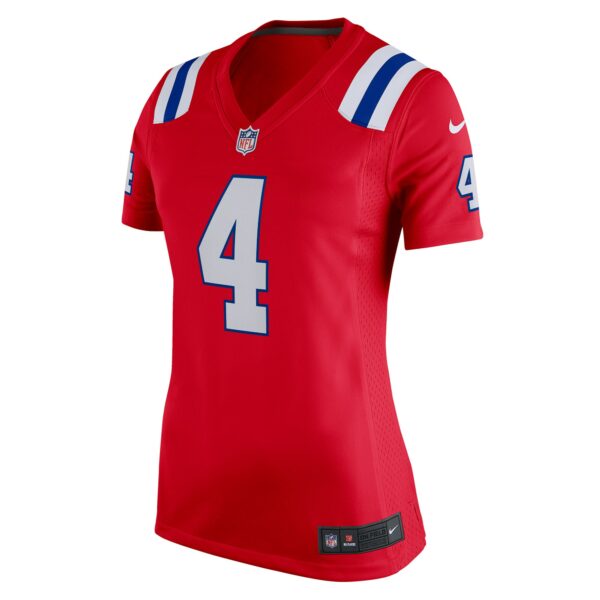 Women’s New England Patriots Bailey Zappe Nike Red Alternate Game Player Jersey