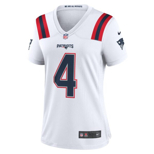 Women’s New England Patriots Bailey Zappe Nike White Game Player Jersey