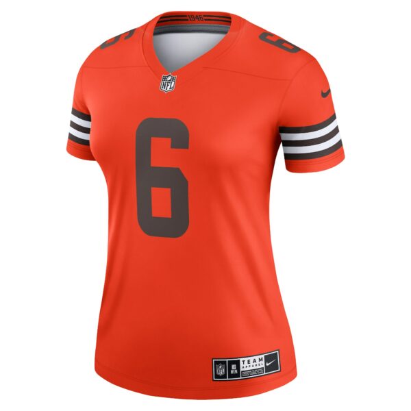 Women’s Cleveland Browns Baker Mayfield Nike Orange Inverted Legend Jersey