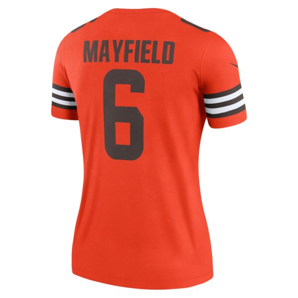 Women’s Cleveland Browns Baker Mayfield Nike Orange Inverted Legend Jersey