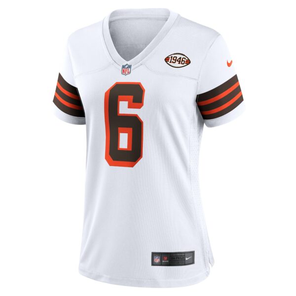 Women’s Cleveland Browns Baker Mayfield Nike White 1946 Collection Alternate Game Jersey