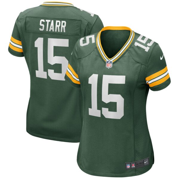 Women’s Green Bay Packers Bart Starr Nike Green Game Retired Player Jersey