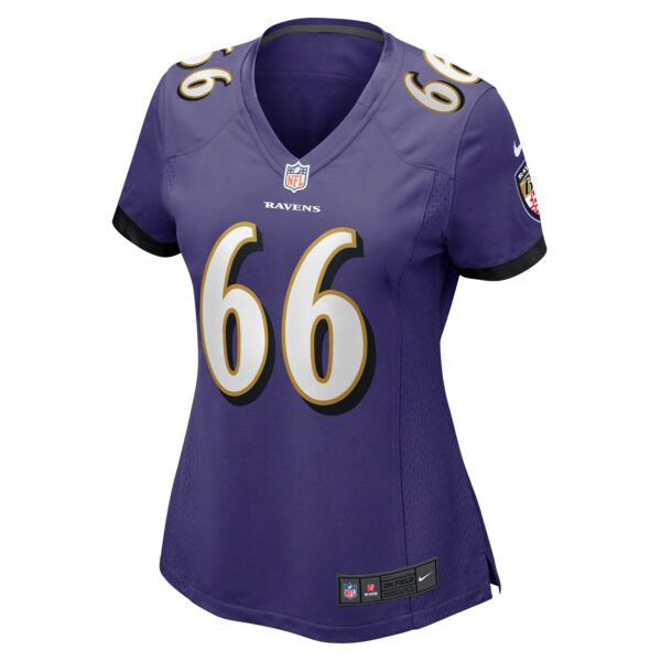 Women’s Baltimore Ravens Ben Cleveland Nike Purple Game Jersey