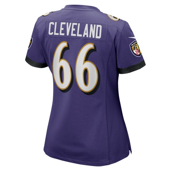 Women’s Baltimore Ravens Ben Cleveland Nike Purple Game Jersey