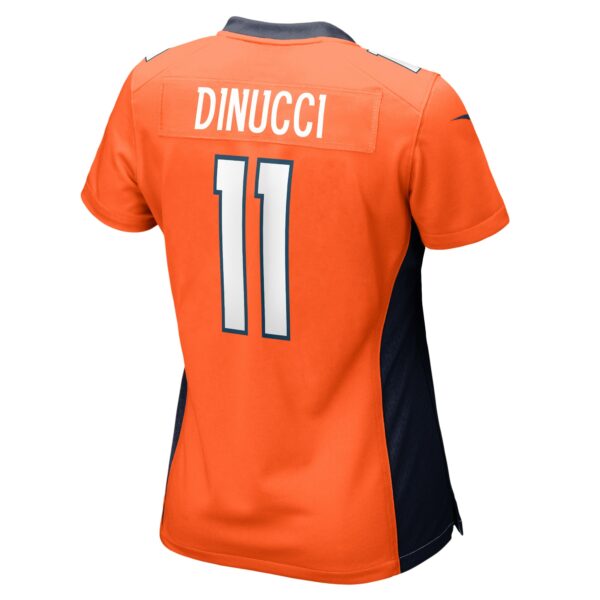 Women’s Denver Broncos Ben DiNucci Nike Orange Team Game Jersey