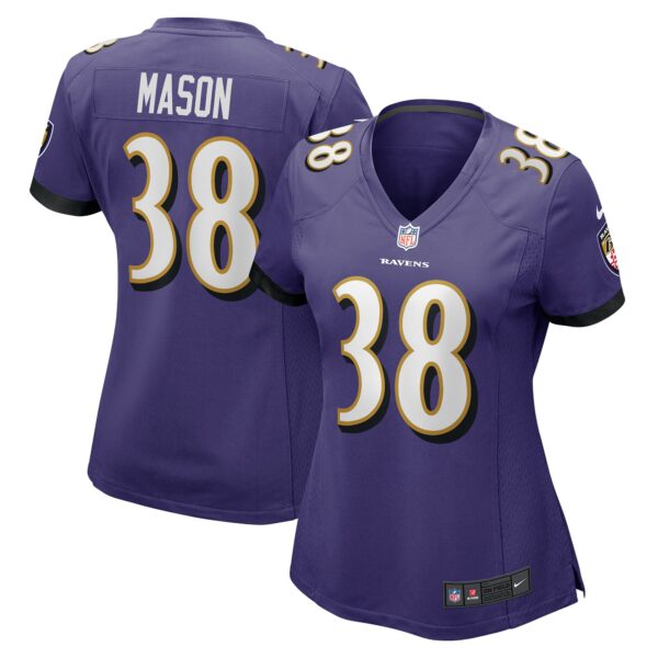 Women’s Baltimore Ravens Ben Mason Nike Purple Game Jersey