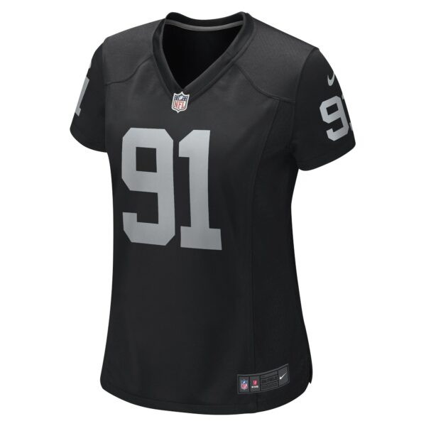 Women’s Las Vegas Raiders Bilal Nichols Nike Black Game Player Jersey