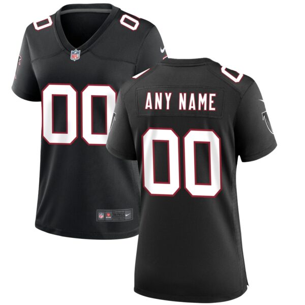 Women’s Atlanta Falcons Nike Black Throwback Custom Game Jersey