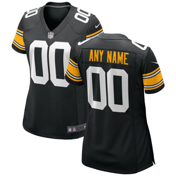 Women’s Nike Black Pittsburgh Steelers Alternate Custom Game Jersey