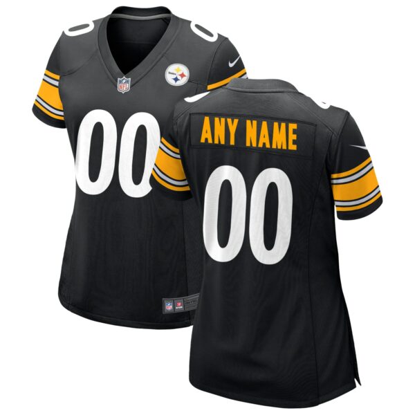 Women’s Nike Black Pittsburgh Steelers Custom Game Jersey