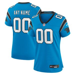 Women's Carolina Panthers Nike Blue Alternate Custom Game Jersey